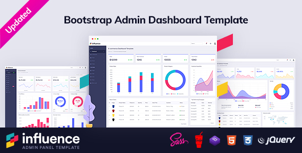 1658887479 709 preview.  large preview - Influence - Bootstrap Admin Panel Template for Web Apps