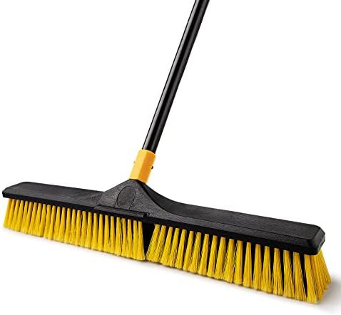 1658943734 41qYc3Z4dXL. AC  - Yocada Push Broom Brush 24" Wide 65.3" Long Handle Stiff Bristles Heavy-Duty Outdoor Commercial for Cleaning Bathroom Kitchen Patio Garage Deck Concrete Wood Stone Tile Floor