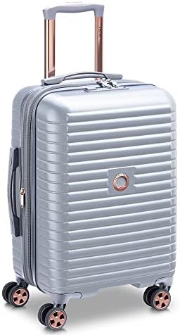 41KyiDIEwSL. AC  - DELSEY Paris Cruise 3.0 Hardside Expandable Luggage with Spinner Wheels, Platinum, Carry on 21 Inch
