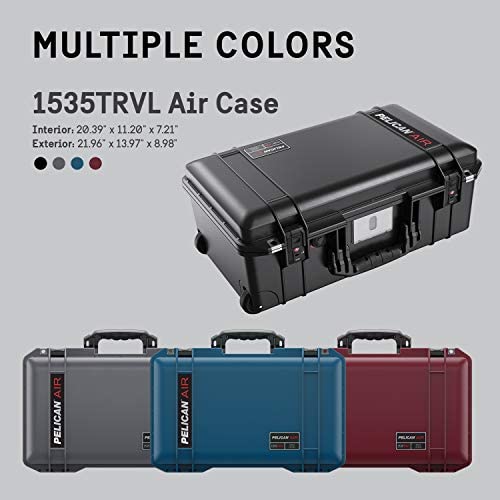 41UVbLob9bL. AC  - Pelican Air 1535 Travel Case - Carry On Luggage (Blue)