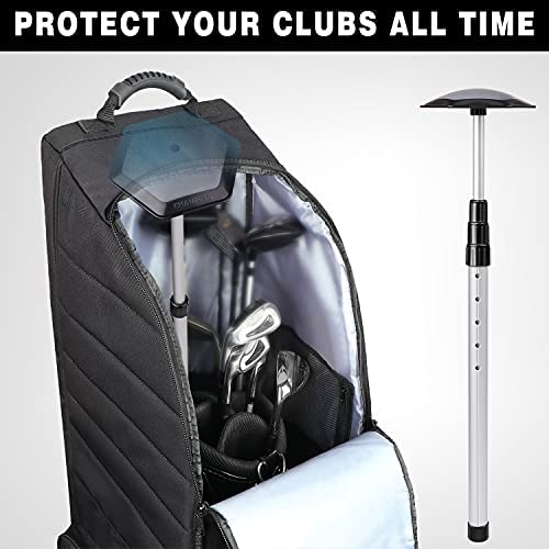 41YnCXIN0DS. AC  - Champkey PRO Golf Travel Bag Support System | Hexagon Anti-Impact Support Cover and Aluminum Alloy Rod Golf Support Stick | Excellent Durability and Stability Golf Support Rod