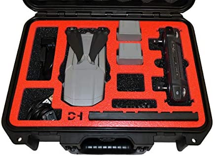 41jxZHnV6YL. AC  - Drone Hangar Pelican Case for Mavic AIR 2 or 2s Drone with Fly More Kit. Also Holds Standard or Smart Controller