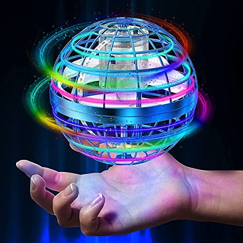 51L1TG+69gL. AC  - AMERFIST Flying Ball Toys, Hover Orb, 2022 Magic Controller Mini Drone, Boomerang Spinner 360 Rotating Spinning UFO Safe for Kids Adults (Blue)