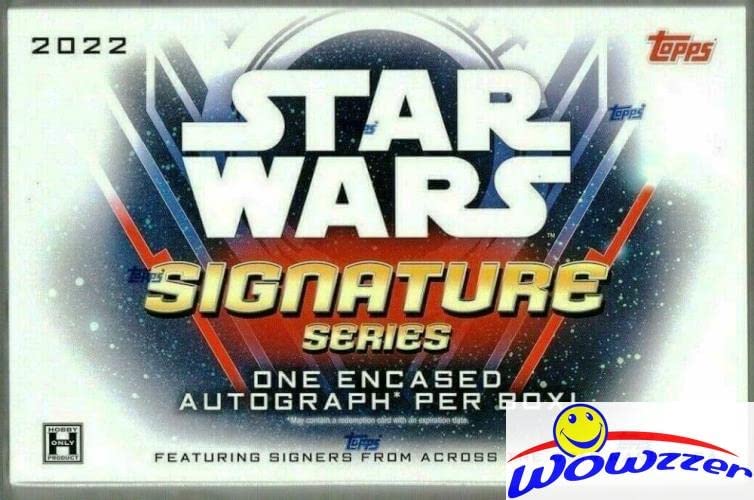 51oGRjQ44dL. AC  - 2022 Topps Star Wars Signature Series Factory Sealed HOBBY Box with ENCASED AUTOGRAPH Look for Autos of Harrison Ford, Adam Driver, Ewan McGregor, Hayden Creistensen,Billy Dee Williams & More! WOWZZER
