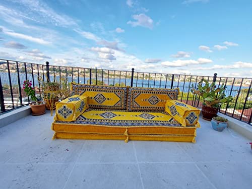 51vlUTQnA1L - 8 Thickness Arabic Sofa Floor Seating Set, Pallet Sofa, Turkish Floor Cushions, Sectional Sofa, Arabic Majilis, Ottoman Couch, Arabic Jalsa (Green)