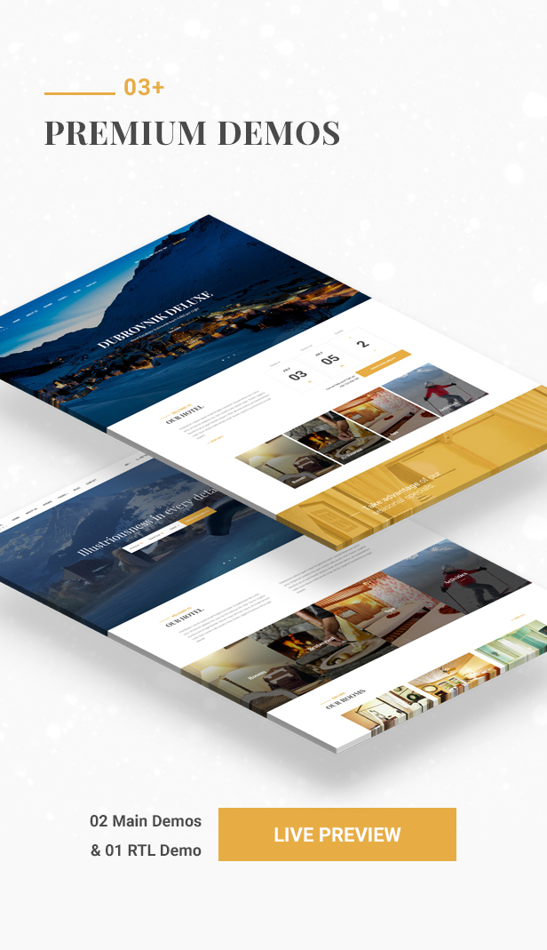 Hotel WordPress theme - Premium demos