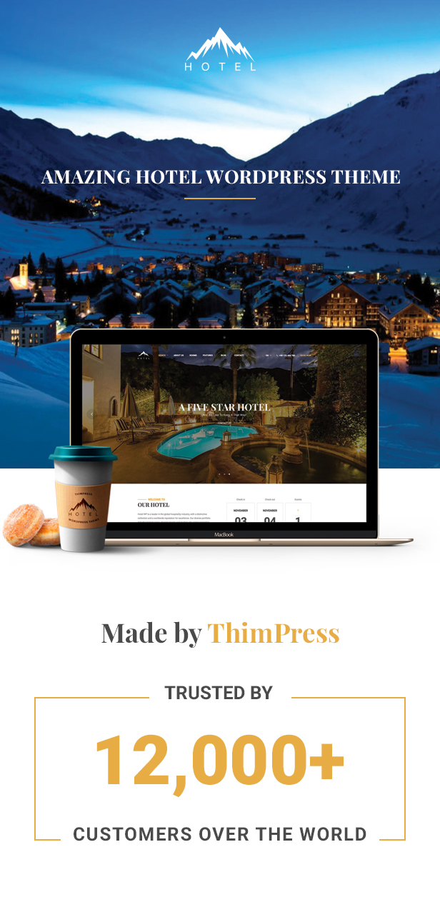 Hotel WordPress theme Trusted by 12k customers - LuxStay | Hotel & BnB WordPress Theme