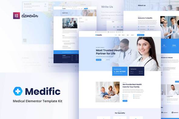 Preview - Medific - Medical Elementor Template Kit