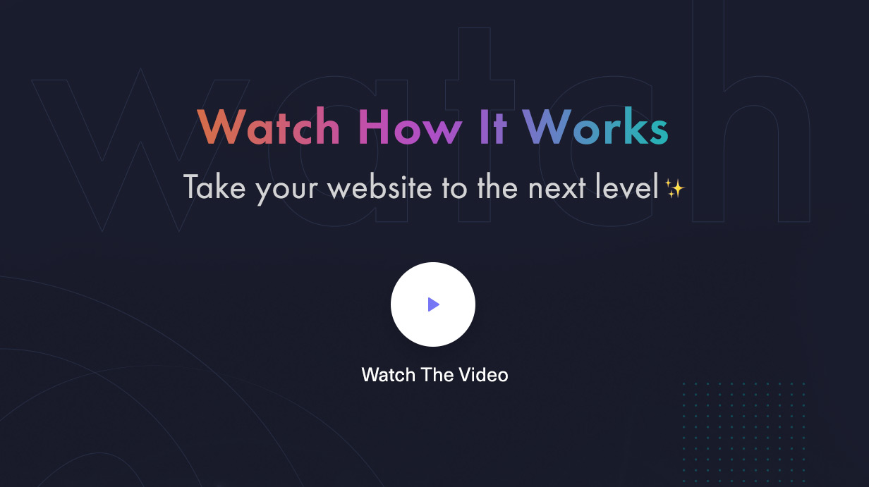 Watch How It Works - Sway - Multi-Purpose WordPress Theme