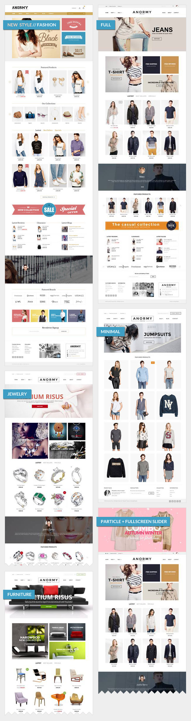 anormy homepages - Anormy - Flexible Shopify Template