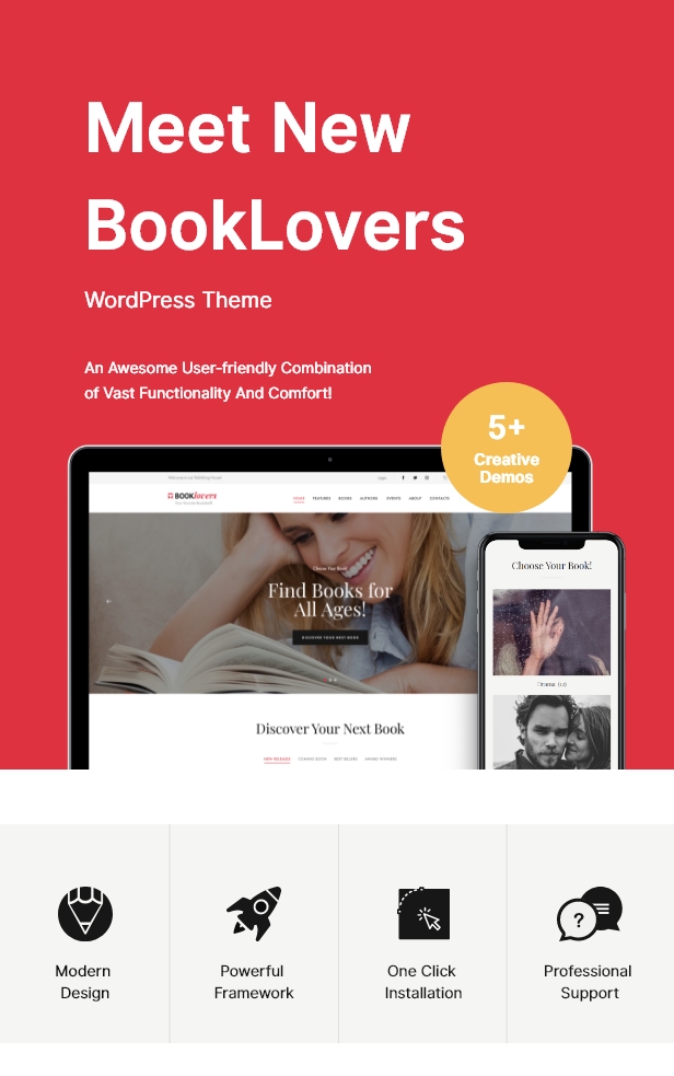 booklovers 1 - Booklovers - Publishing House & Book Store WordPress Theme + RTL