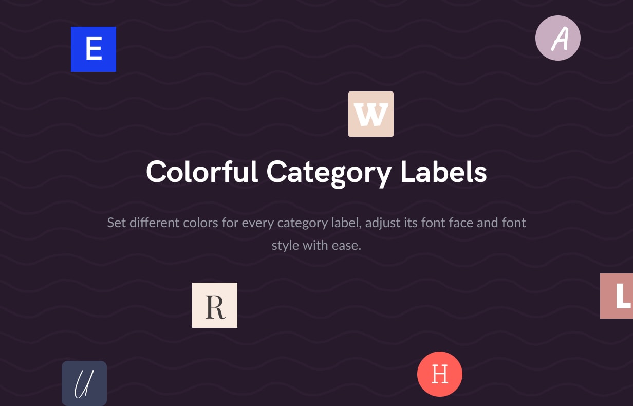 category labels - Squaretype - Modern Blog WordPress Theme