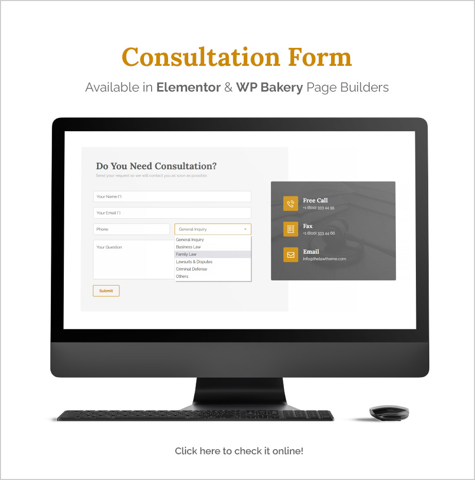 consultation - The Law - Lawyer Theme + RTL
