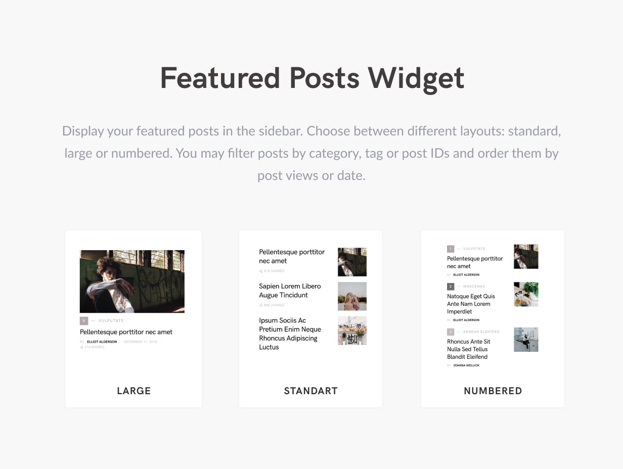 featured posts widget - Squaretype - Modern Blog WordPress Theme