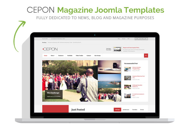 Cepon The best news and magazine Premium Joomla Templates