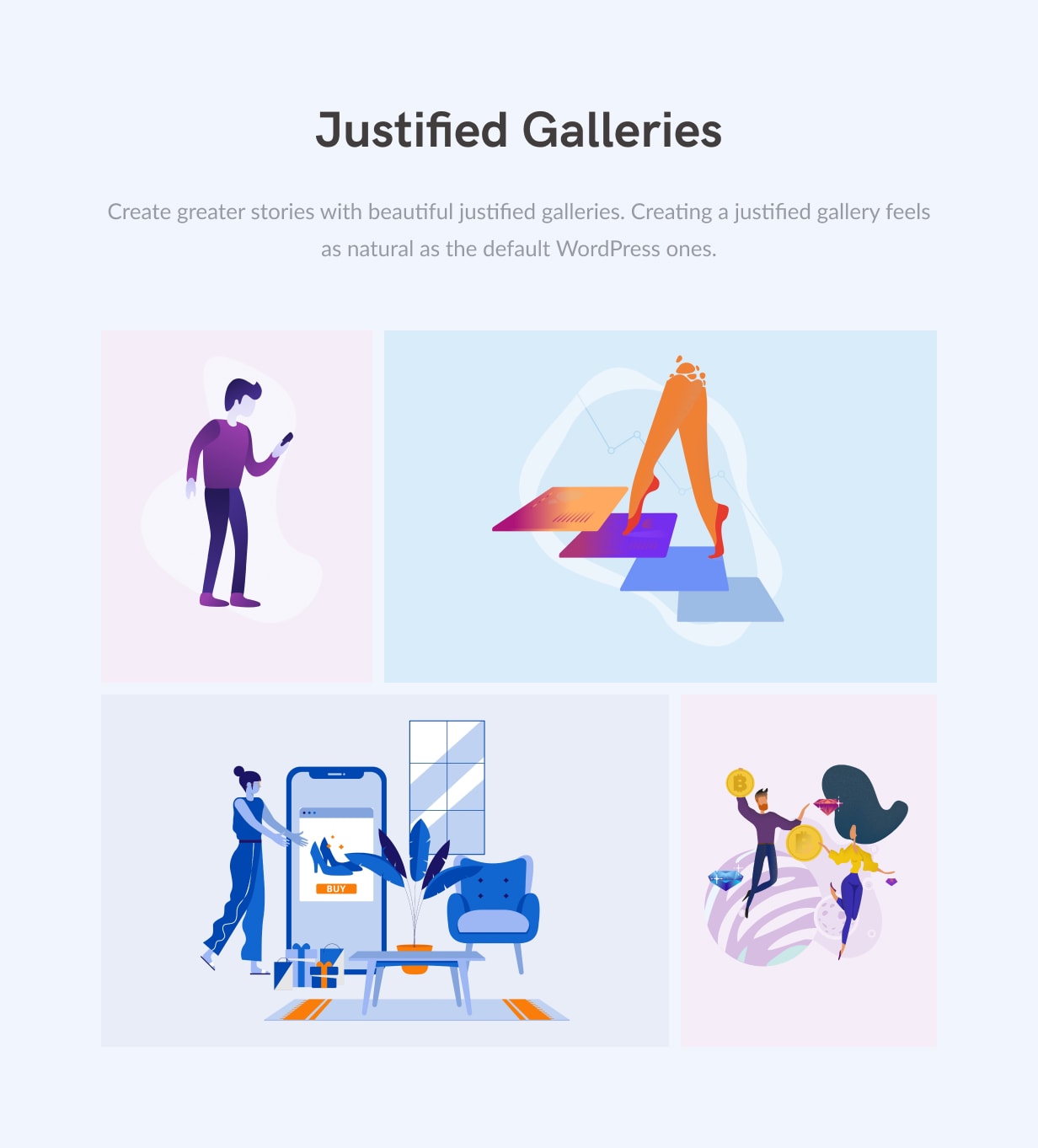 justified galleries - Squaretype - Modern Blog WordPress Theme