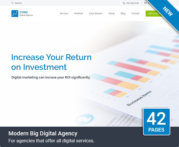 modern big digital agency - Cynic - Digital Agency Template