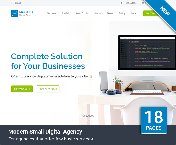 modern small agency - Cynic - Digital Agency Template