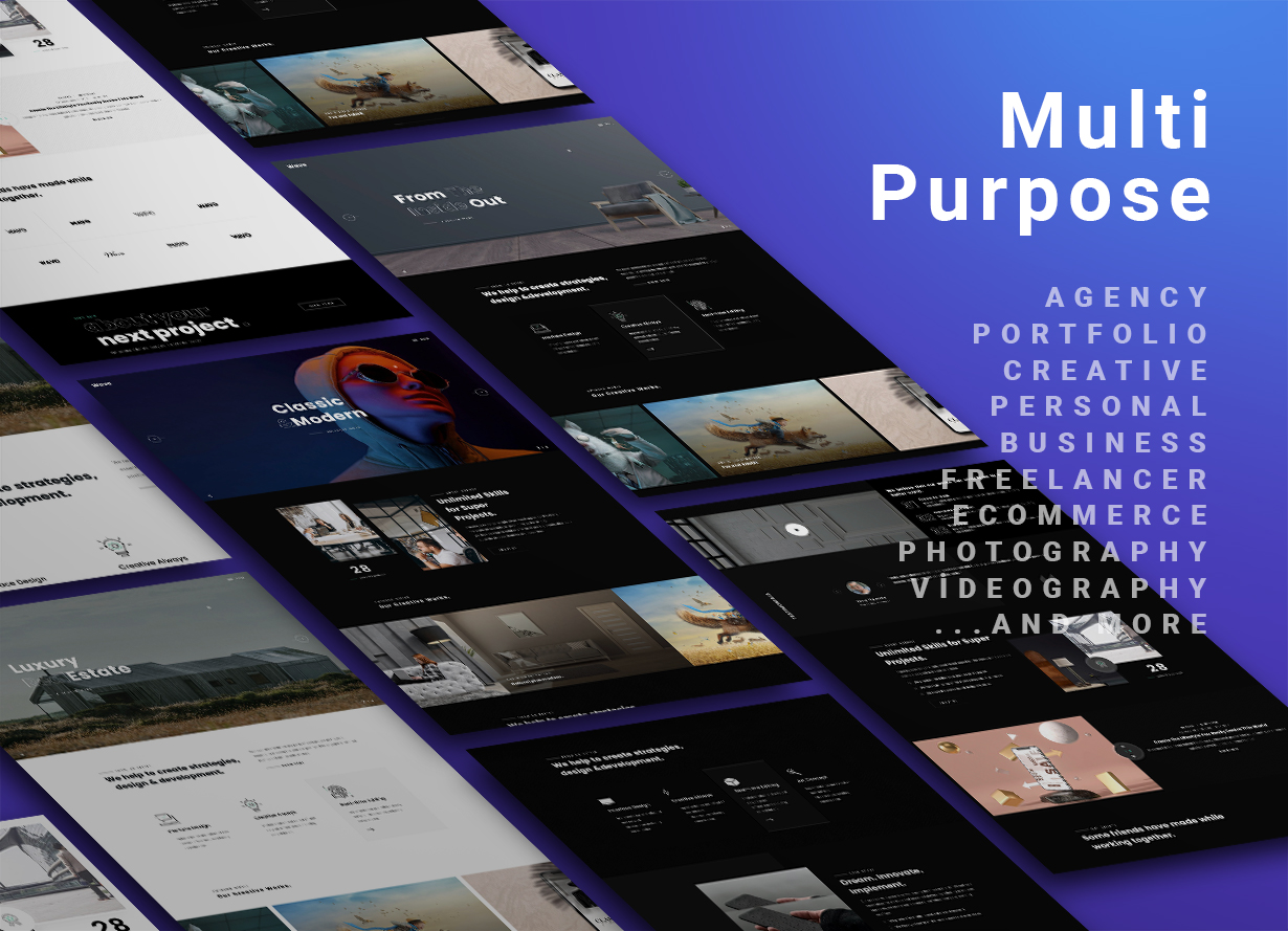 multipurpose wavo - Wavo - Creative Portfolio & Agency Theme