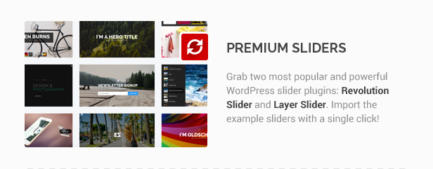 premium sliders - Waxom - Clean & Universal WordPress Theme