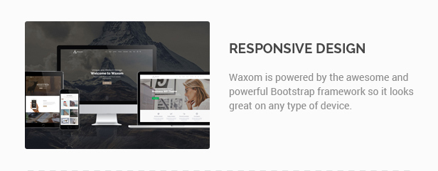responsive design - Waxom - Clean & Universal WordPress Theme