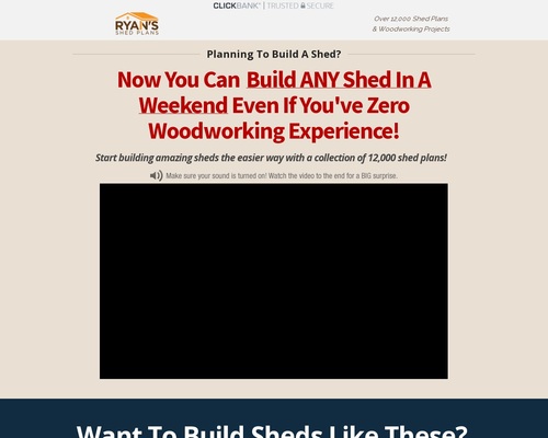 shedplans x400 thumb - My Shed Plans *Top Aff Makes $50k/month!* ~9% Conversions