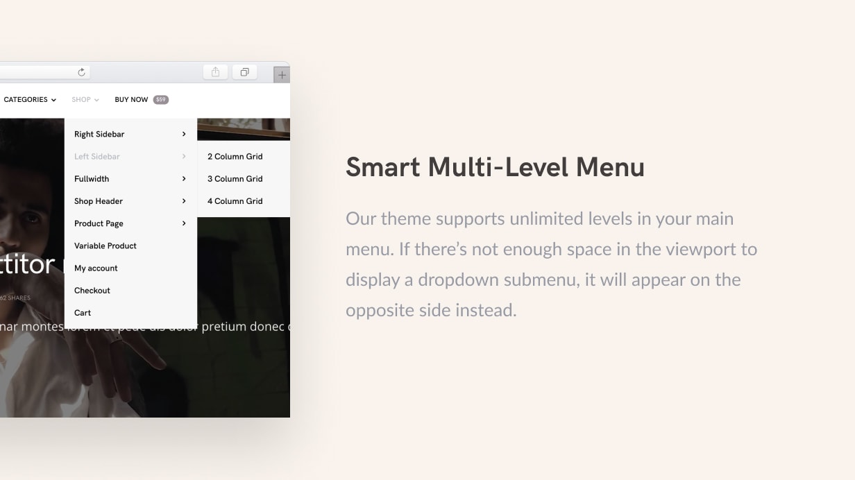 smart multi level menu - Squaretype - Modern Blog WordPress Theme