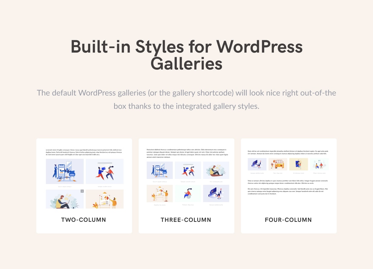 styles for galleries - Squaretype - Modern Blog WordPress Theme