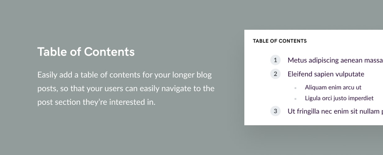 table of contents - Squaretype - Modern Blog WordPress Theme