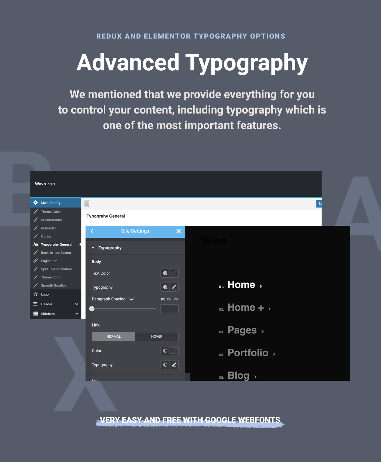 typography - Wavo - Creative Portfolio & Agency Theme