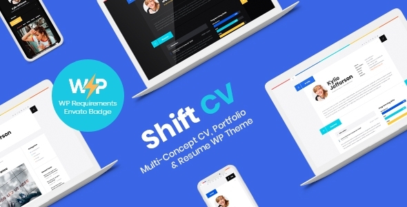 01 ShiftCV.  large preview - ShiftCV - Blog \ Resume \ Portfolio \ WordPress