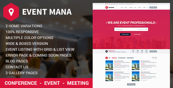 01 eventmana.  large preview - Event Management WordPress Theme