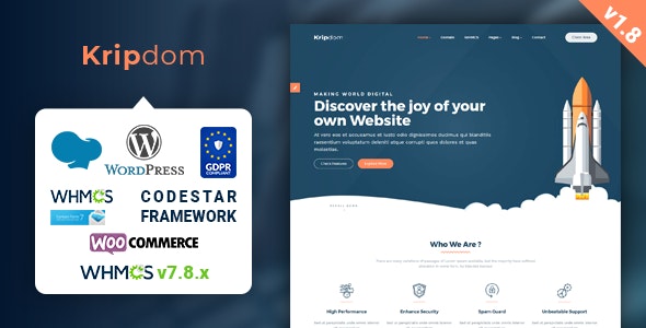 01 kripdom.  large preview - EcoHosting | Responsive HTML5 Hosting and WHMCS Template
