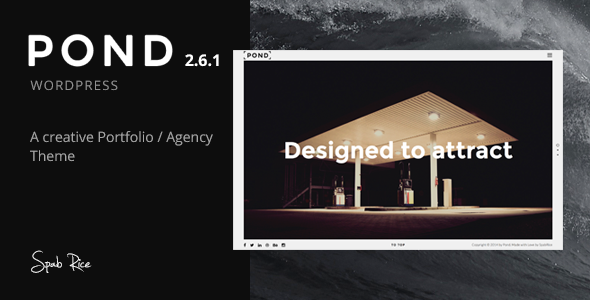 01 preview pond.  large preview - Pond - Creative Portfolio / Agency WordPress Theme
