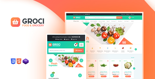 01 theme preview.  large preview - Groci - Organic Food and Grocery Market WordPress Theme