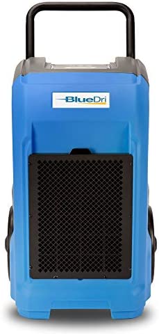 BlueDri BD-76 Commercial Dehumidifier for Home, Basements, Garages, and Job Sites. Industrial Water Damage Equipment – Pack of 1, Blue