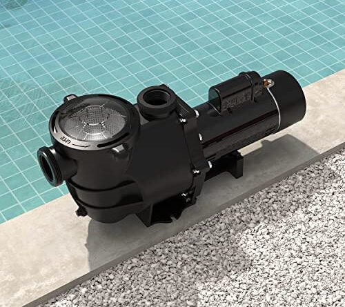 1660416288 51DaM9xZ1cL. AC  500x445 - RIO Pool Pump 2 HP 6540 GPH Powerful Self Priming Dual Speed in Swimming Pool Pumps 2" NPT Fitting Water Pump with Strainer Basket, Black