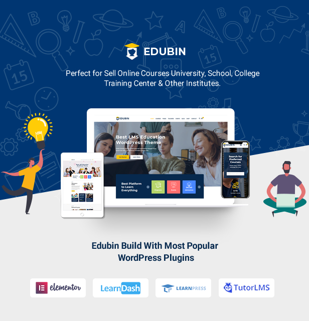 1 edubin intro a - Edubin - Education WordPress Theme