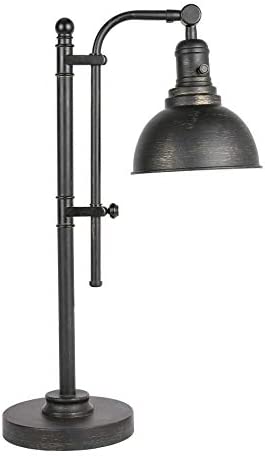 31R480O3BzL. AC  - VONLUCE Rustic Desk Lamp Black Adjustable, Industrial Style Metal Task Lamp (25''-29''), Vintage Work Lamp, Farmhouse Reading Lamp in Aged Bronze Finish, ETL Certificate