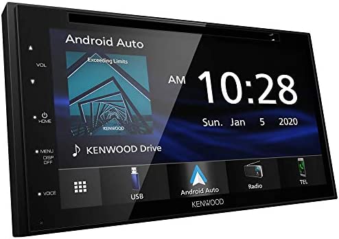 41xl21DK+tL. AC  - KENWOOD DDX5707S Double Din DVD Car Stereo with Apple Carplay and Android Auto, 6.8 Inch Touchscreen, Bluetooth, Backup Camera Input, Subwoofer Out, USB Port, A/V Input, FM/AM Car Radio