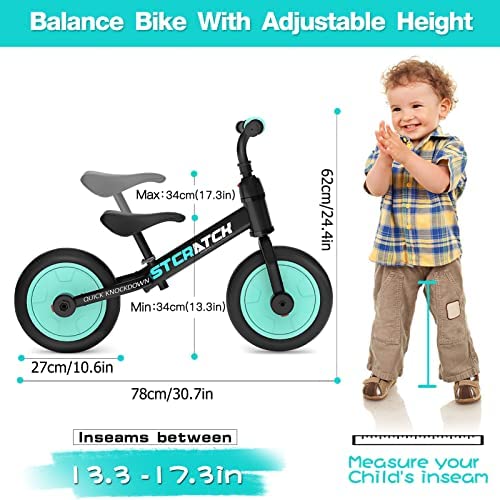51F18mOTe9L. AC  - Eilsorrn Balance Bike for Kid Training Bicycle for Toddler 2-5 Years Old Kid Bike with Pedals and Training Wheels
