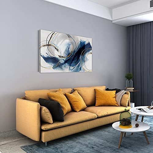 51V9c5xnWZS. AC  - Wall Art Canvas Abstract Art Paintings Blue Fantasy Colorful Graffiti on White Background Modern Artwork Decor for Living Room Bedroom Kitchen 36x24in