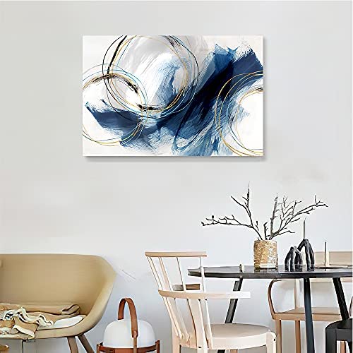 51kJ1VL9PwS. AC  - Wall Art Canvas Abstract Art Paintings Blue Fantasy Colorful Graffiti on White Background Modern Artwork Decor for Living Room Bedroom Kitchen 36x24in