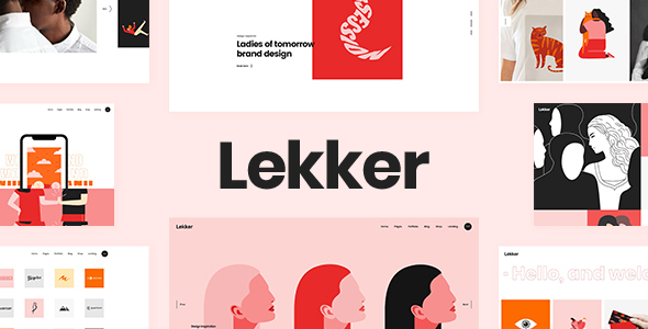 Lekker.  large preview - Shiveh | Adobe XD Website UI Kit Version 1.0