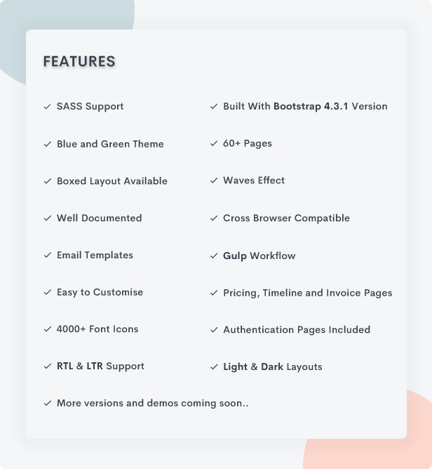 abstack features 02 - Abstack - Admin & Dashboard Template
