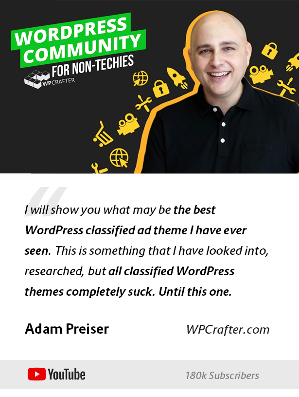 adams testimonial - Lisfinity - Classified Ads WordPress Theme