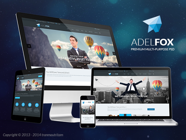 adelfox showcase 2 - AdelFox | Multi-Purpose PSD Template