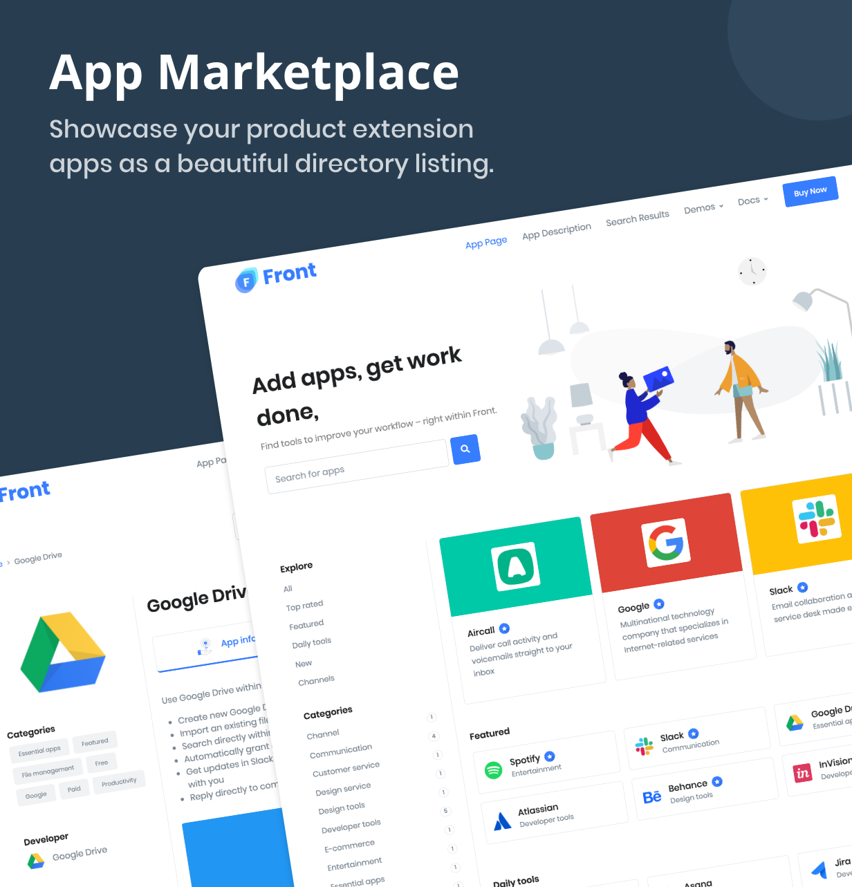 app marketplace - Front - Multipurpose Business WordPress Theme