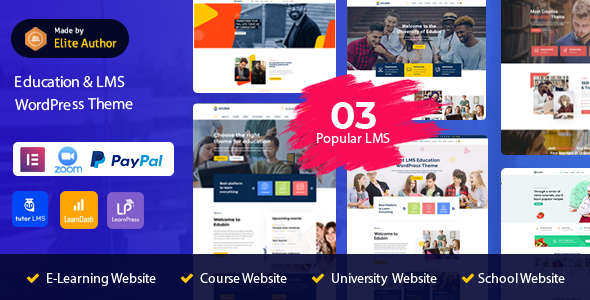 preview.  large preview - Turitor - LMS & Education WordPress Theme