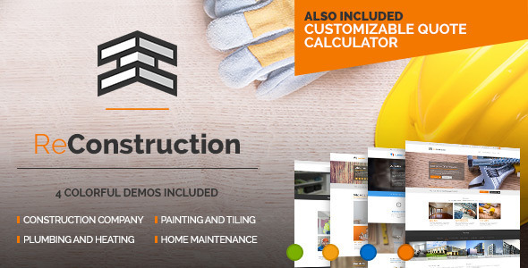 reconstruction preview.  large preview - ReConstruction - Contractor & Building Theme